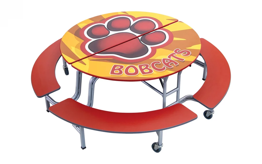 Mobile Bench Table – Round